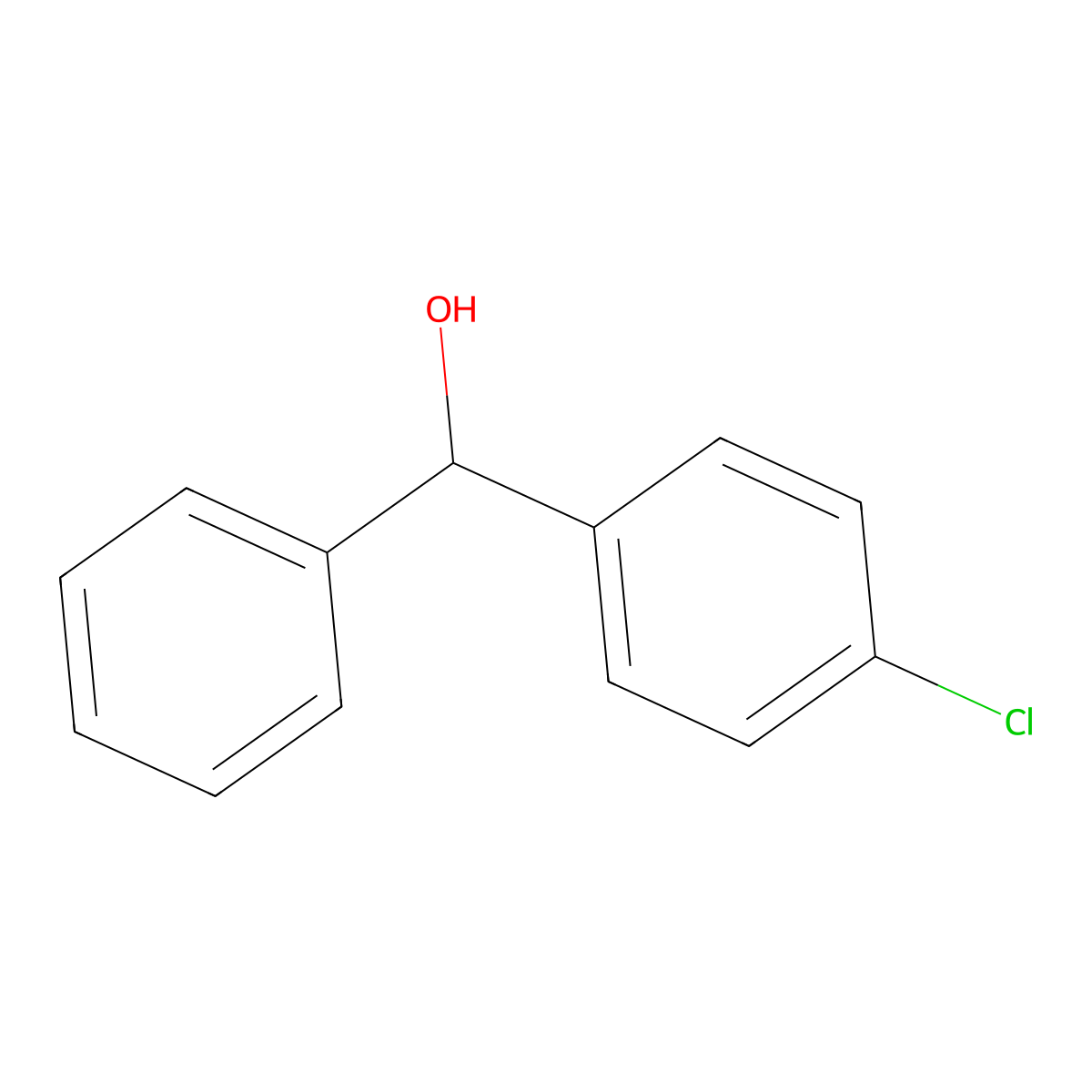 4-Chlorobenzhydrol molecular structure, CAS 119-56-2