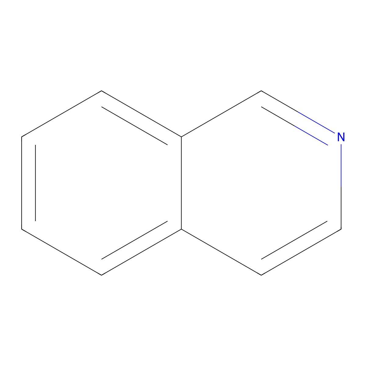 Isoquinoline molecular structure, CAS 119-65-3