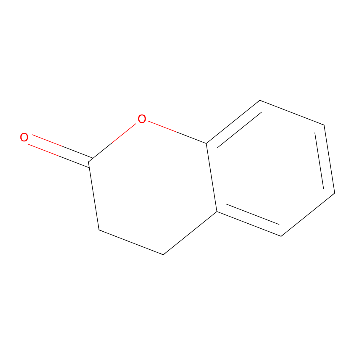 Dihydrocoumarin molecular structure, CAS 119-84-6