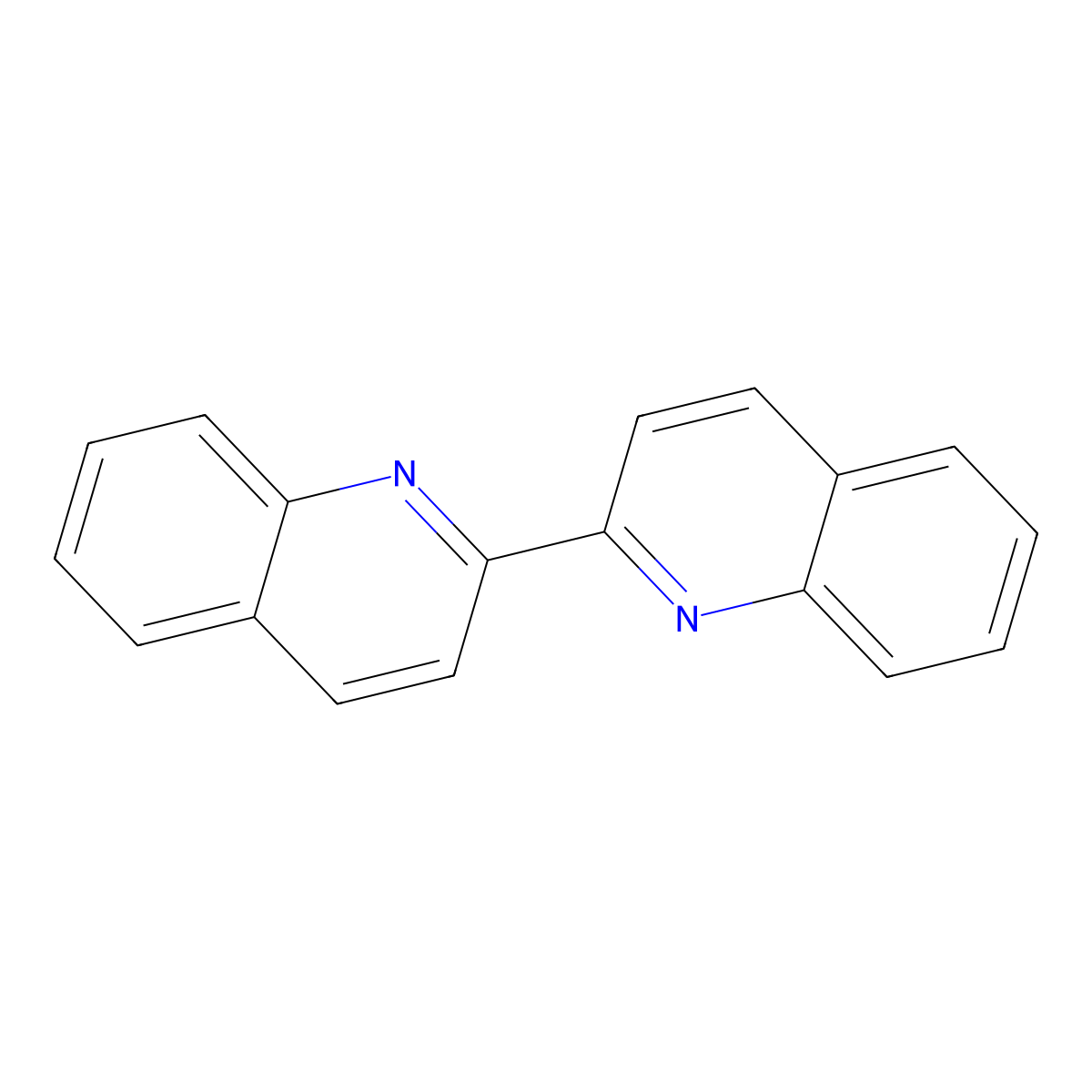 2,2'-Biquinoline molecular structure, CAS 119-91-5