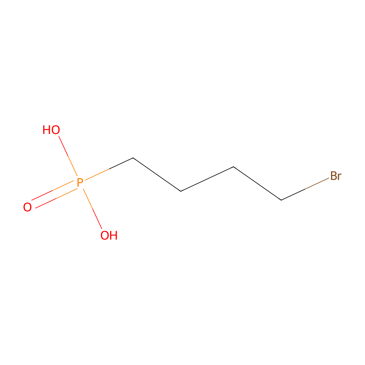 (4-Bromobutyl)phosphonic Acid molecular structure, CAS 1190-14-3