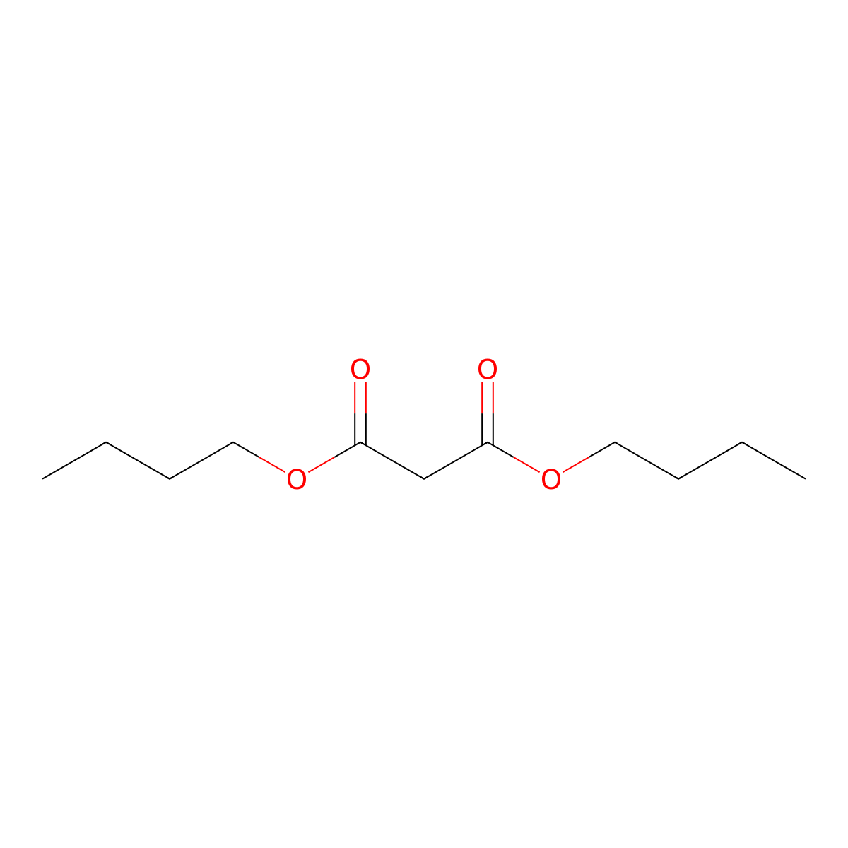 Propanedioic acid, dibutyl ester molecular structure, CAS 1190-39-2
