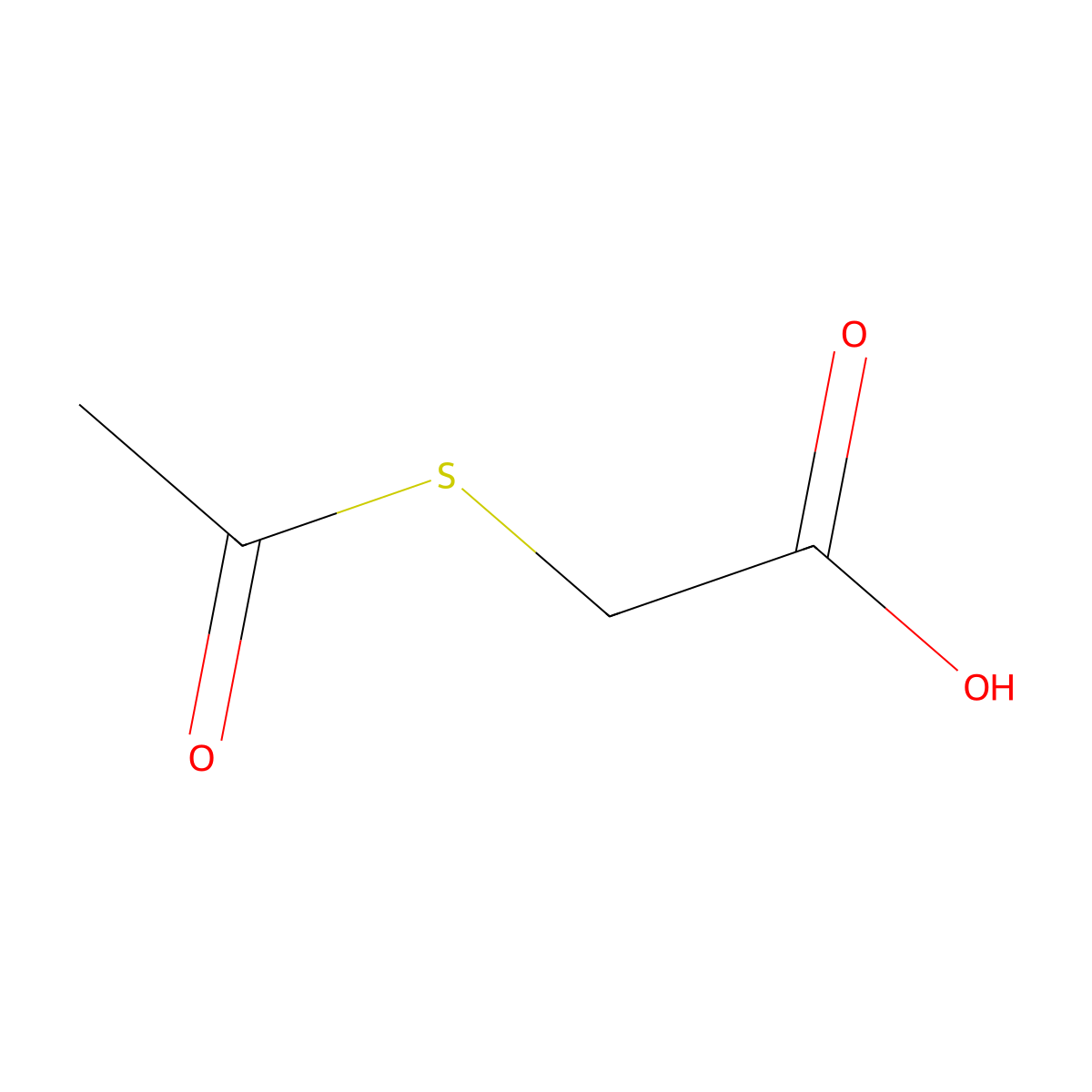Acetic acid, 2-(acetylthio)- molecular structure, CAS 1190-93-8