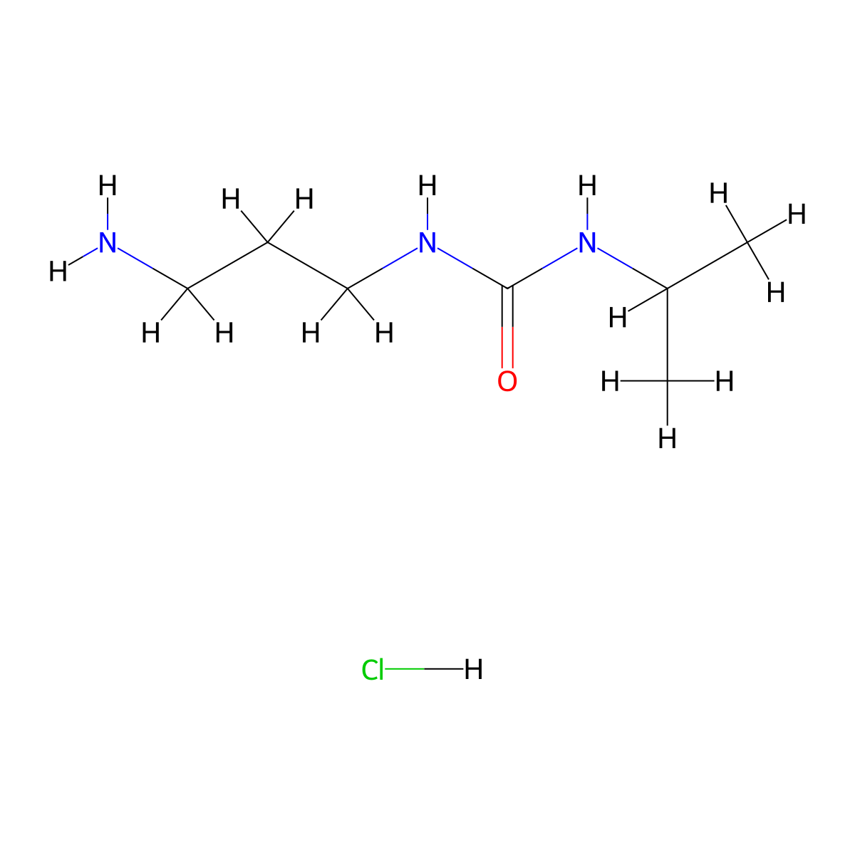 1-(3-Aminopropyl)-3-isopropylurea hydrochloride molecular structure, CAS 1190006-09-7