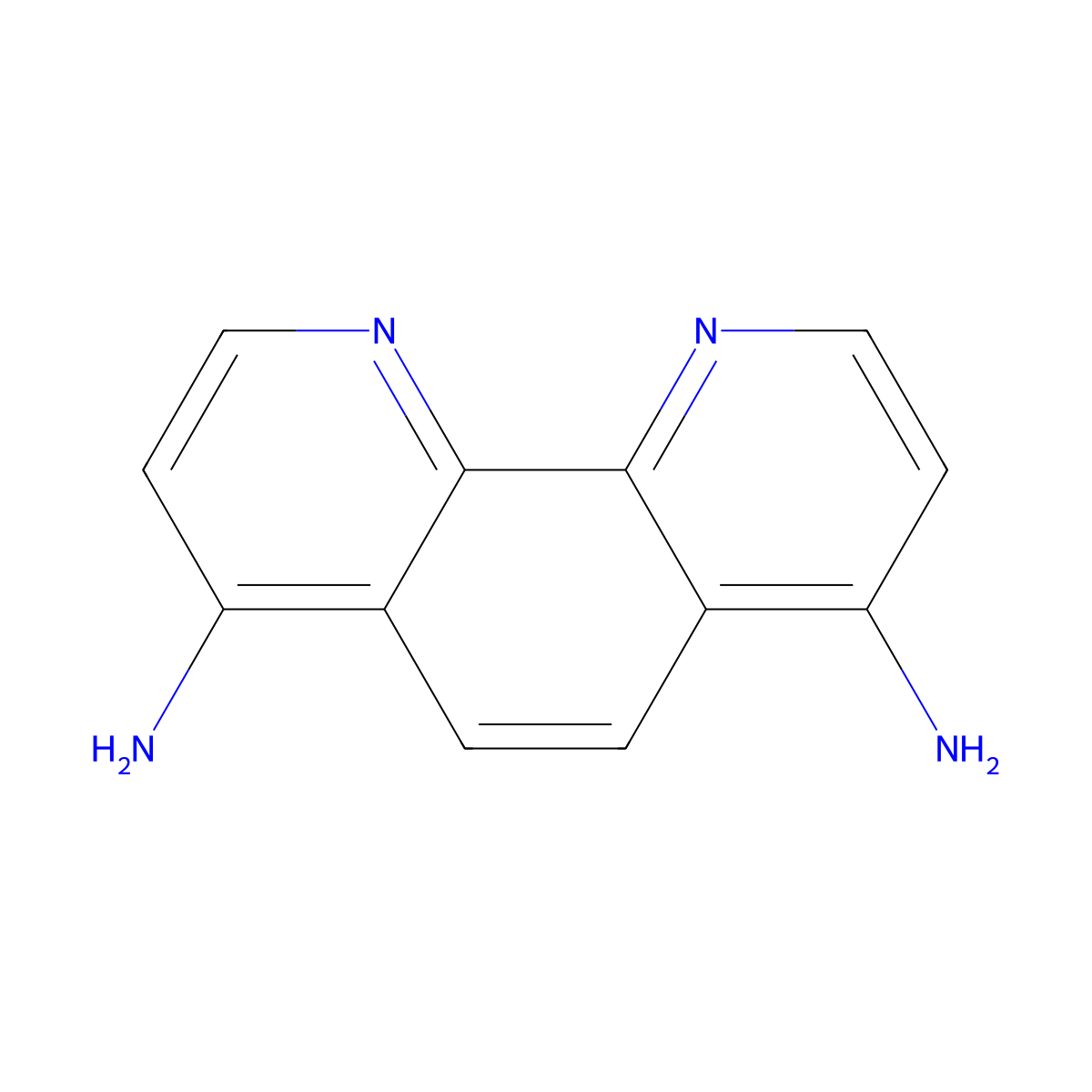 1,10-Phenanthroline-4,7-diamine molecular structure, CAS 119004-19-2