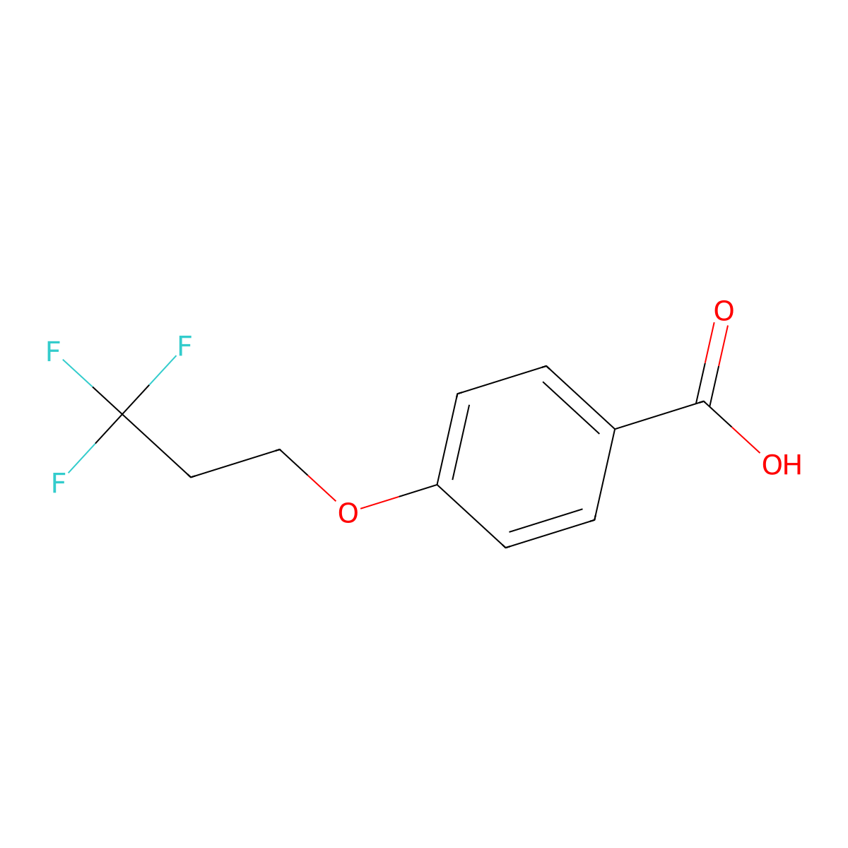 4-(3,3,3-Trifluoropropoxy)benzoic acid molecular structure, CAS 1190044-69-9