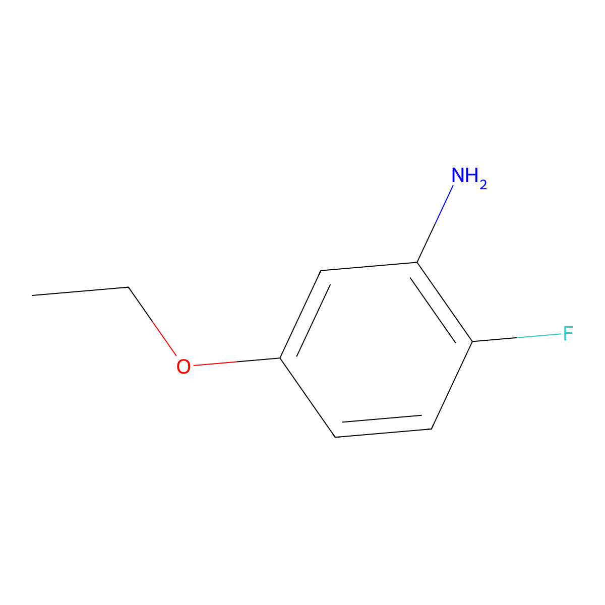 5-Ethoxy-2-fluoroaniline molecular structure, CAS 1190075-01-4