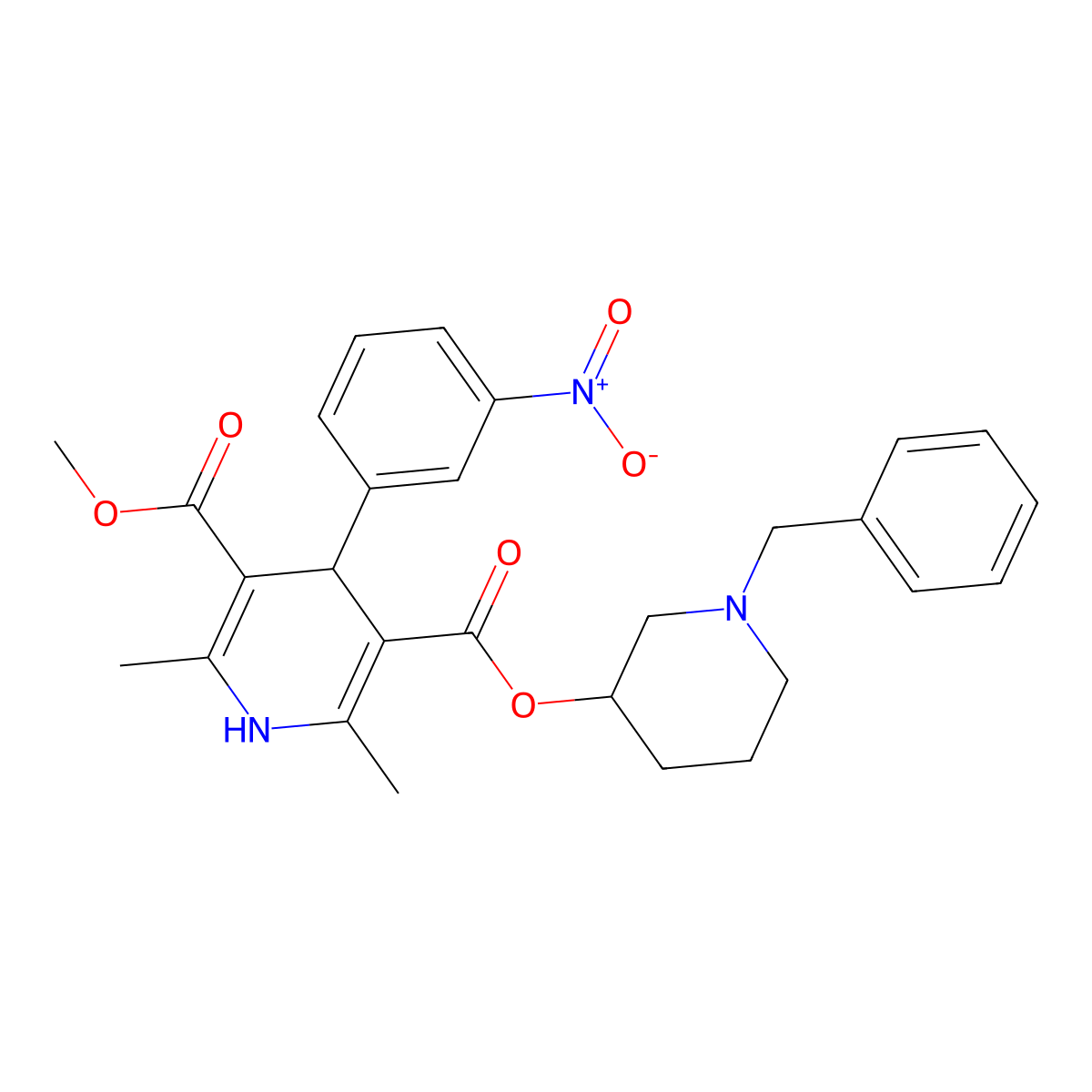 Benidipine Impurity U molecular structure, CAS 119009-44-8