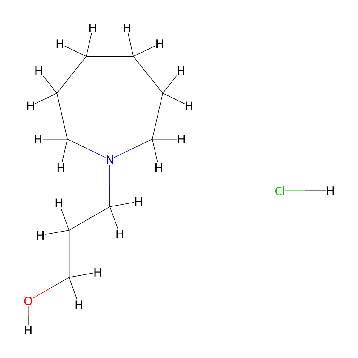 3-(Azepan-1-yl)propan-1-ol hydrochloride molecular structure, CAS 119014-31-2