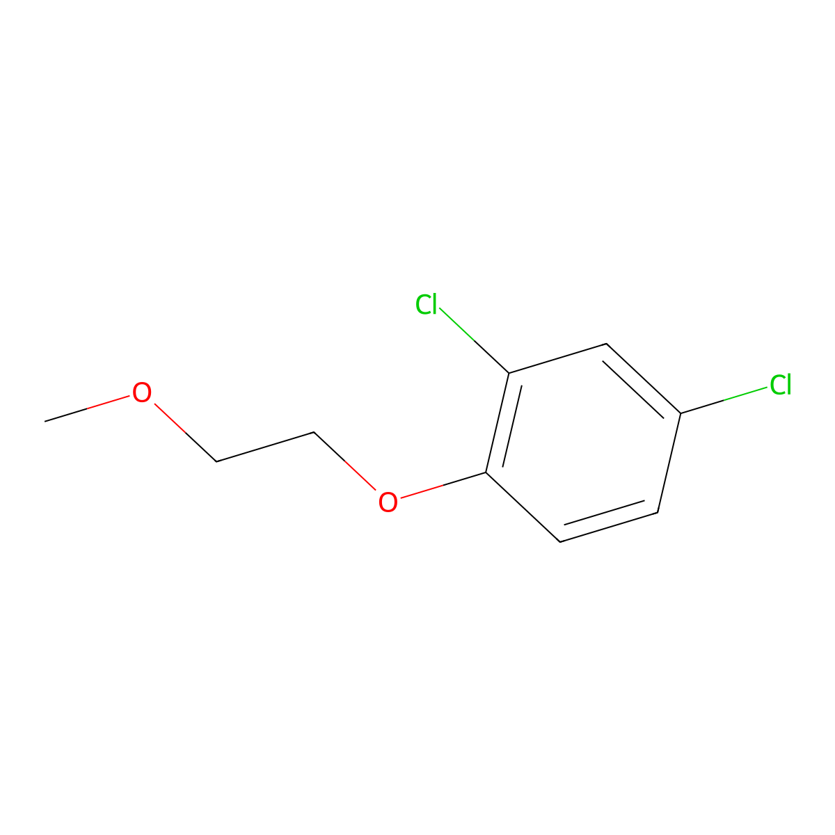 2,4-Dichloro-1-(2-methoxyethoxy)benzene molecular structure, CAS 119015-50-8