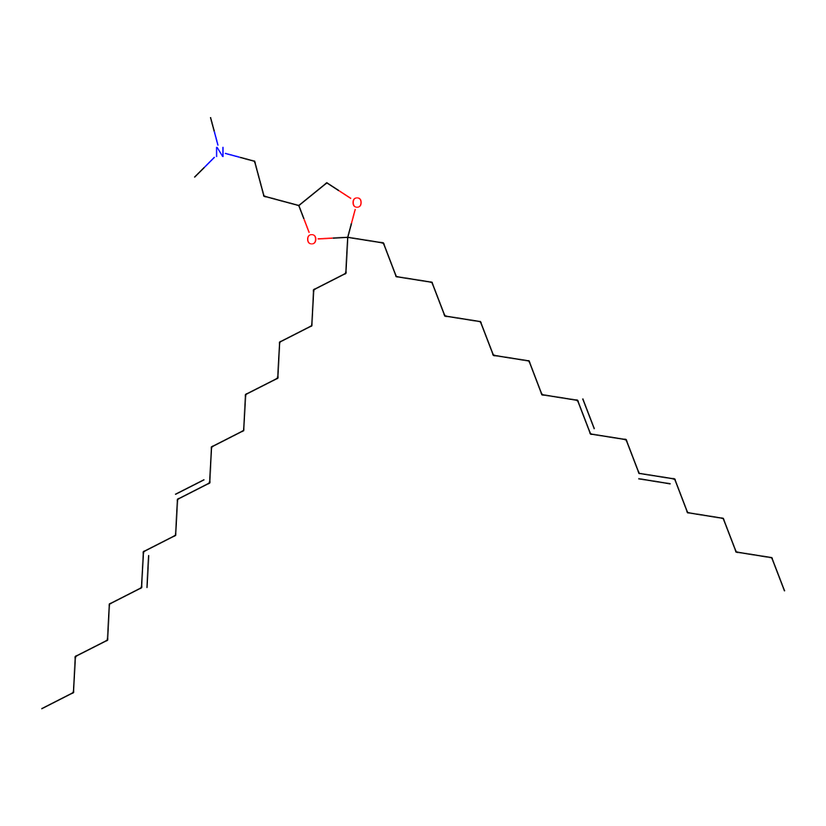 DLin-KC2-DMA molecular structure, CAS 1190197-97-7