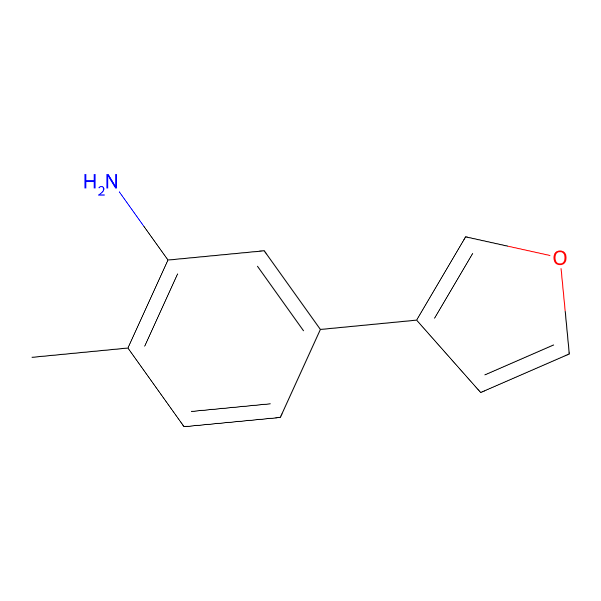 5-(Furan-3-yl)-2-methylaniline molecular structure, CAS 1190222-20-8