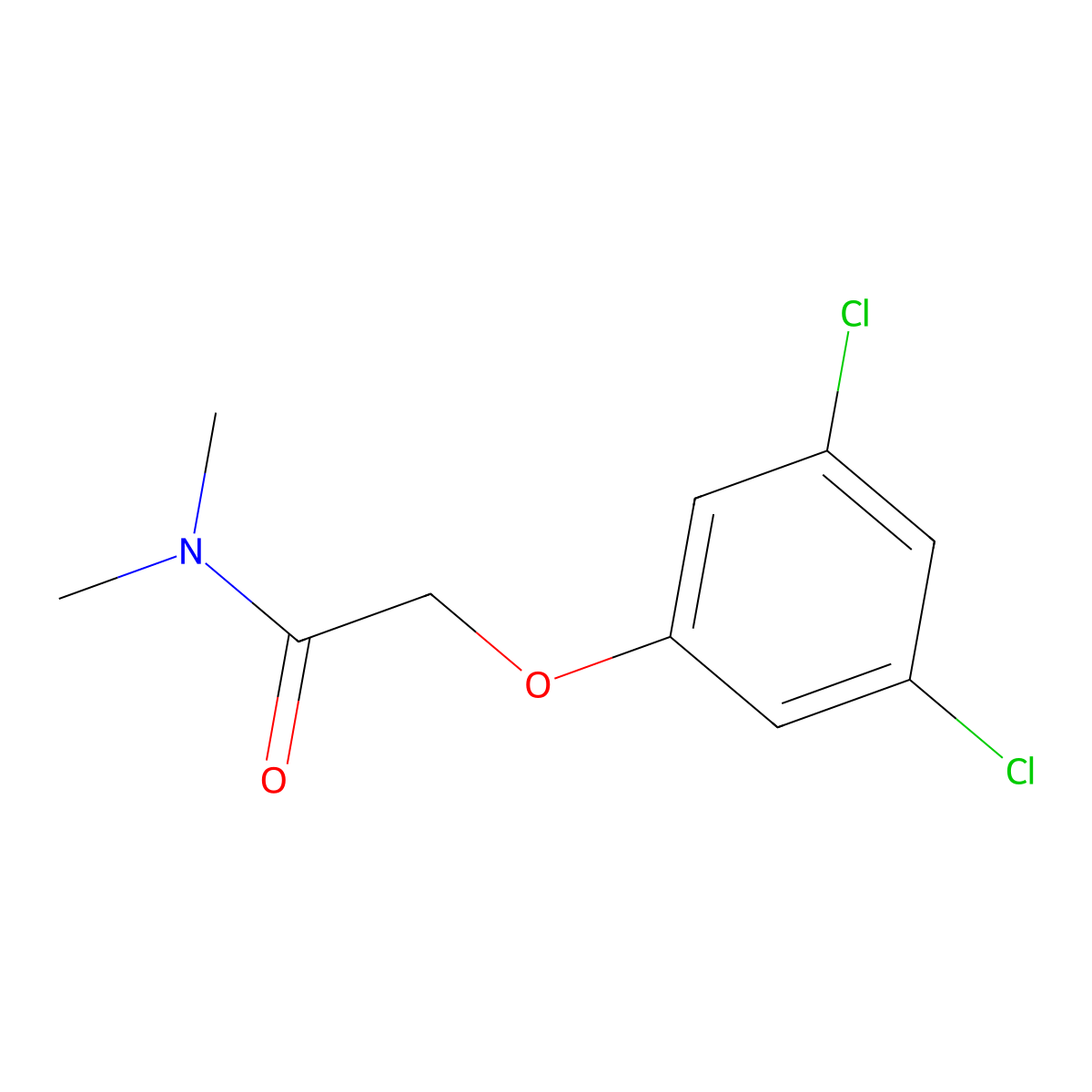 2-(3,5-dichlorophenoxy)-N,N-dimethylacetamide molecular structure, CAS 119024-28-1