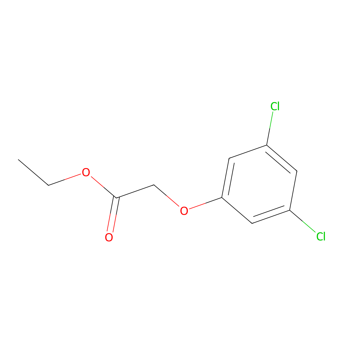 Ethyl 2-(3,5-dichlorophenoxy)acetate molecular structure, CAS 119024-29-2