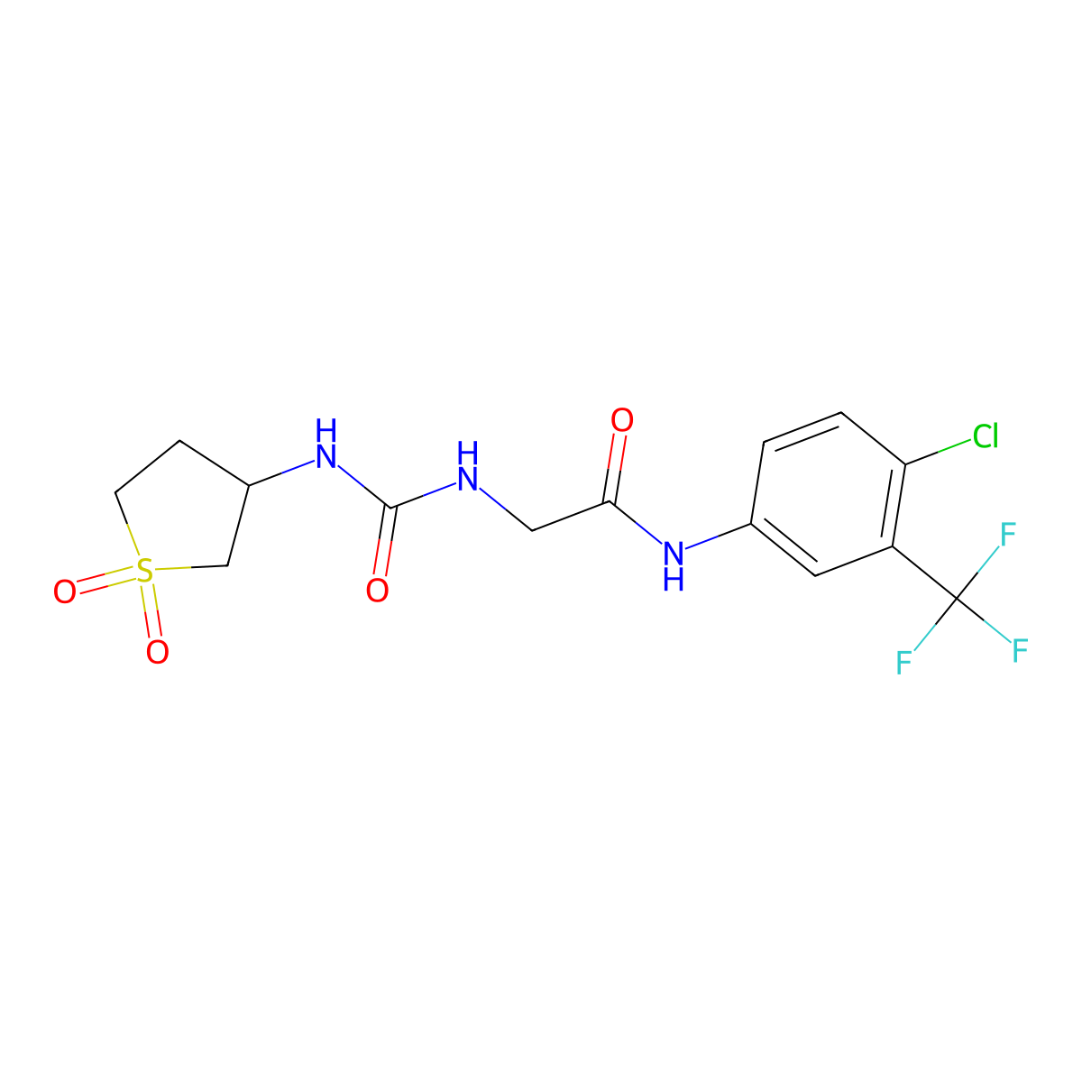 C14H15ClF3N3O4S molecular structure, CAS 1190244-55-3