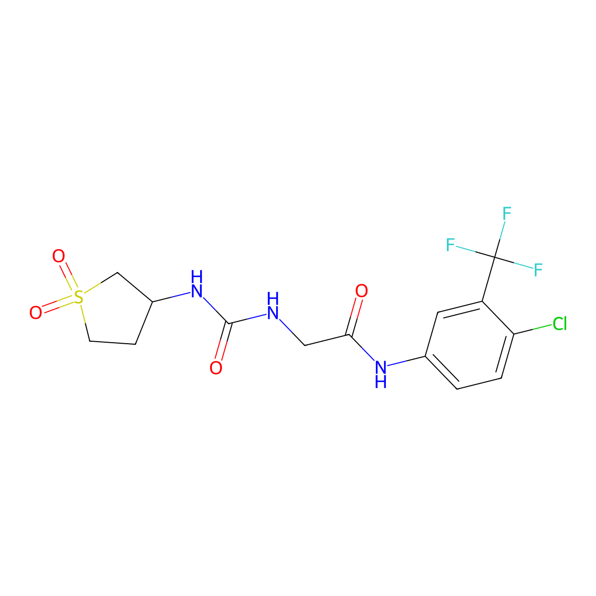 C14H15ClF3N3O4S molecular structure, CAS 1190244-55-3
