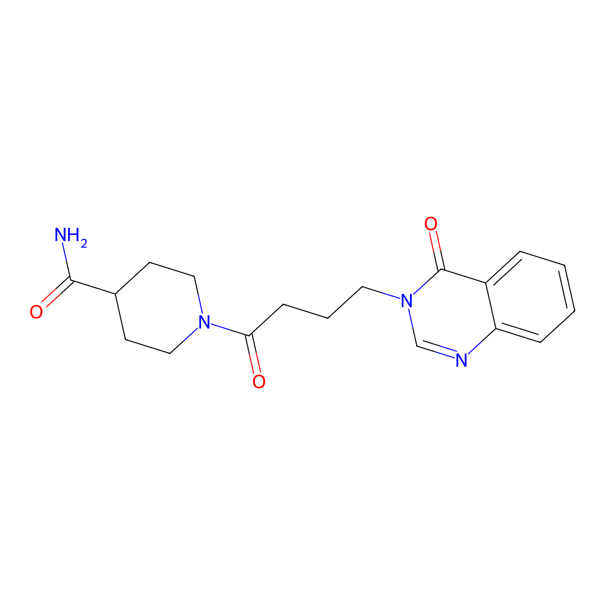 1-[4-(4-oxoquinazolin-3(4H)-yl)butanoyl]piperidine-4-carboxamide molecular structure, CAS 1190248-68-0