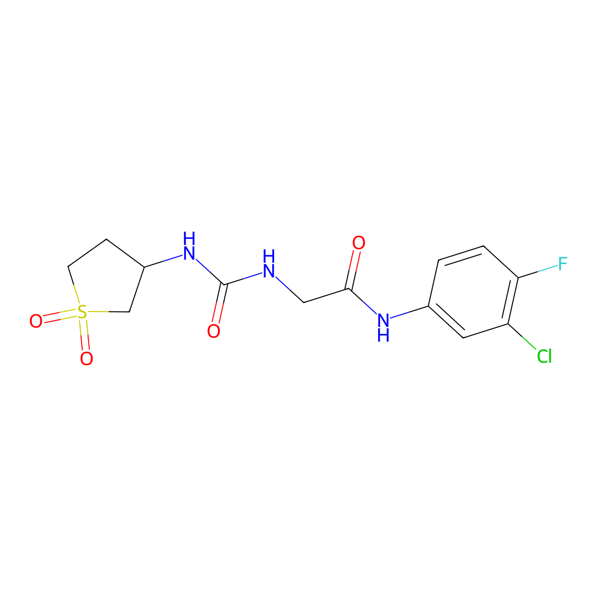 C13H15ClFN3O4S molecular structure, CAS 1190250-36-2