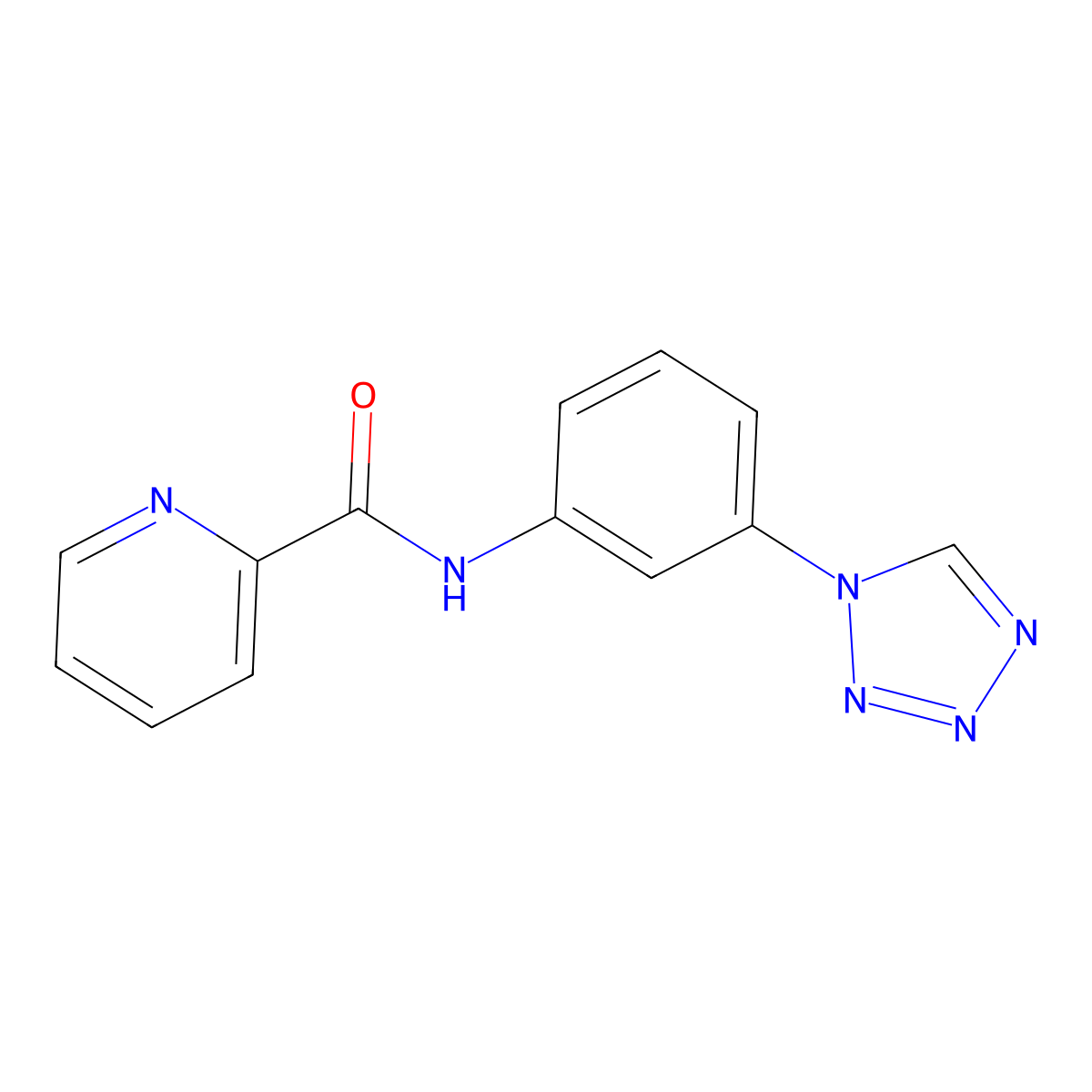 N-[3-(1H-tetrazol-1-yl)phenyl]pyridine-2-carboxamide molecular structure, CAS 1190250-46-4