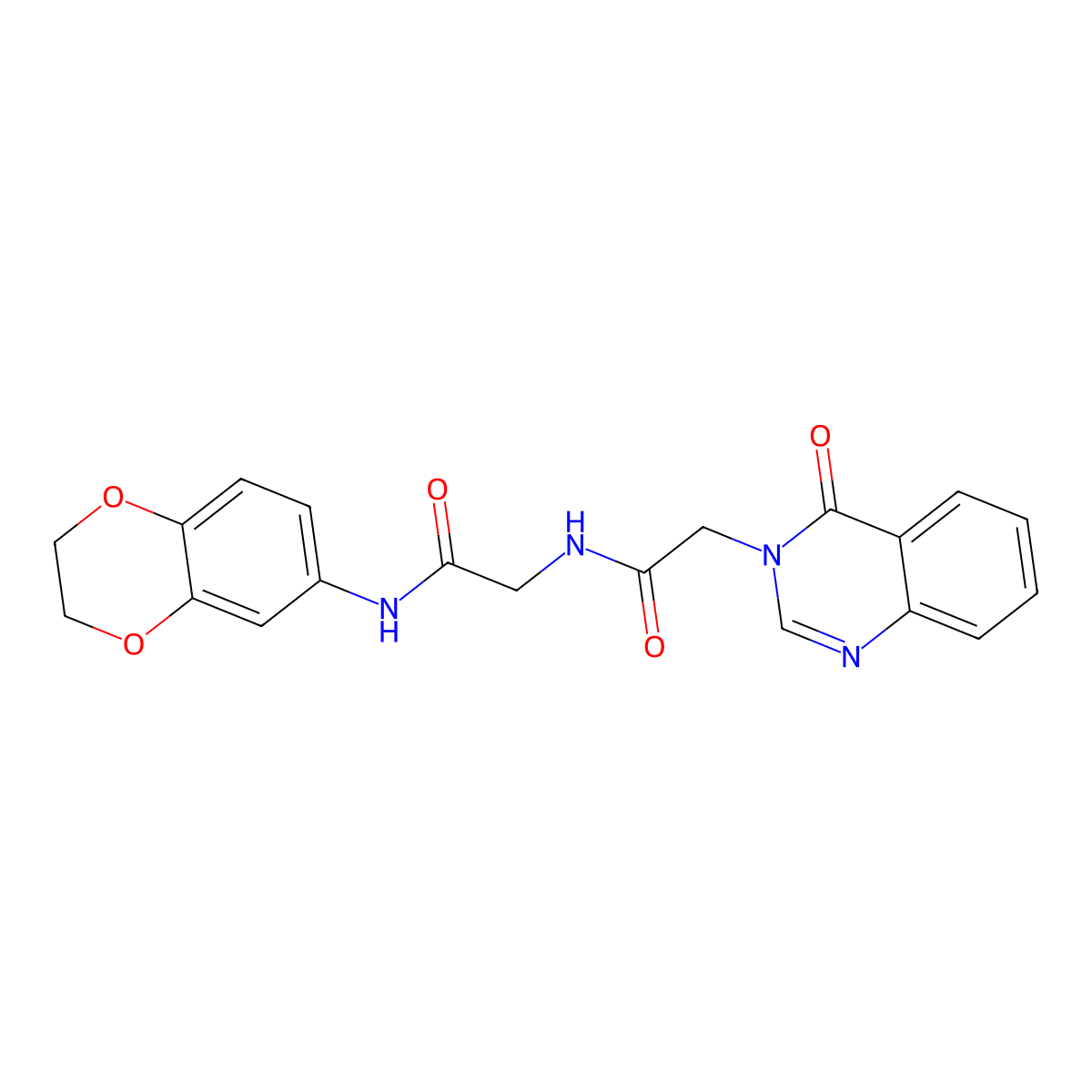 N-(2,3-dihydro-1,4-benzodioxin-6-yl)-N~2~-[(4-oxoquinazolin-3(4H)-yl)acetyl]glycinamide molecular structure, CAS 1190250-56-6