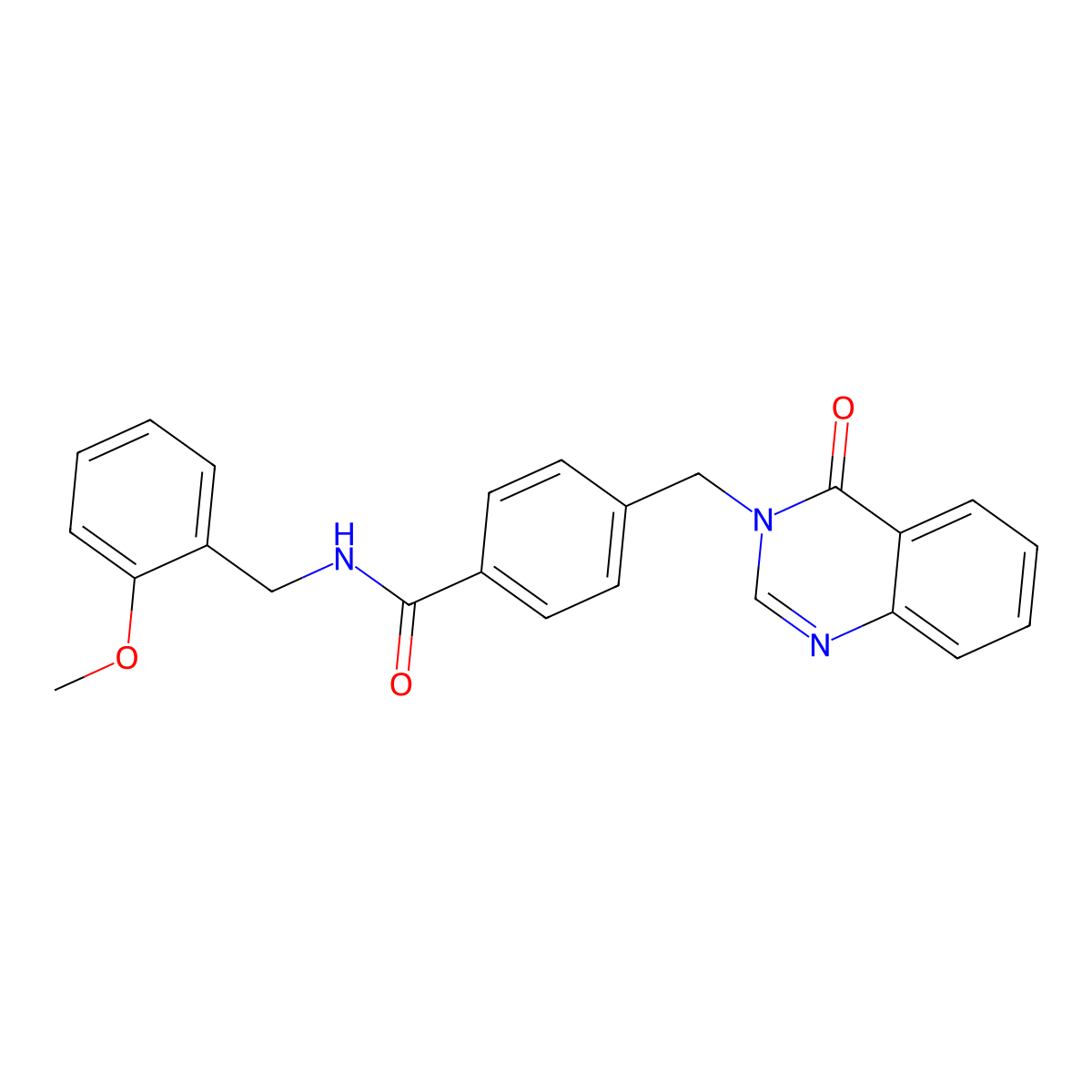 N-(2-methoxybenzyl)-4-[(4-oxoquinazolin-3(4H)-yl)methyl]benzamide molecular structure, CAS 1190250-96-4