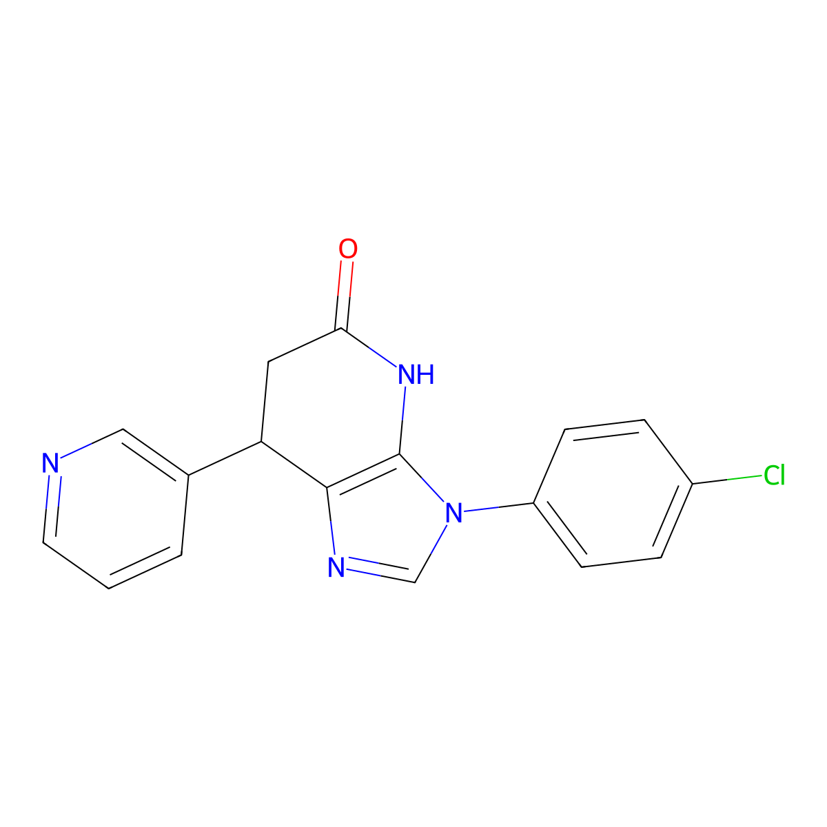 3-(4-chlorophenyl)-7-(pyridin-3-yl)-6,7-dihydro-3H-imidazo[4,5-b]pyridin-5-ol molecular structure, CAS 1190256-47-3