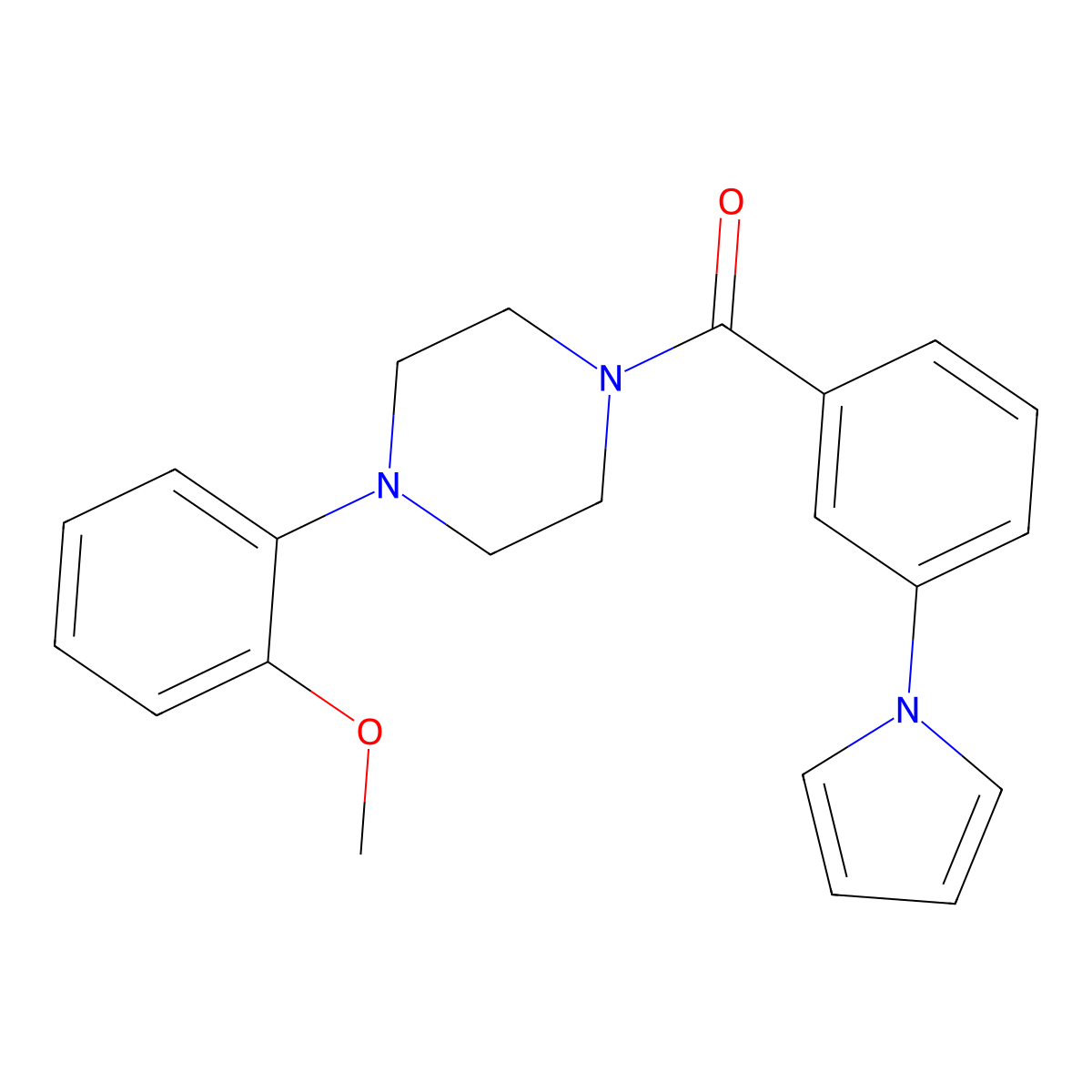 1-(2-methoxyphenyl)-4-[3-(1H-pyrrol-1-yl)benzoyl]piperazine molecular structure, CAS 1190259-27-8