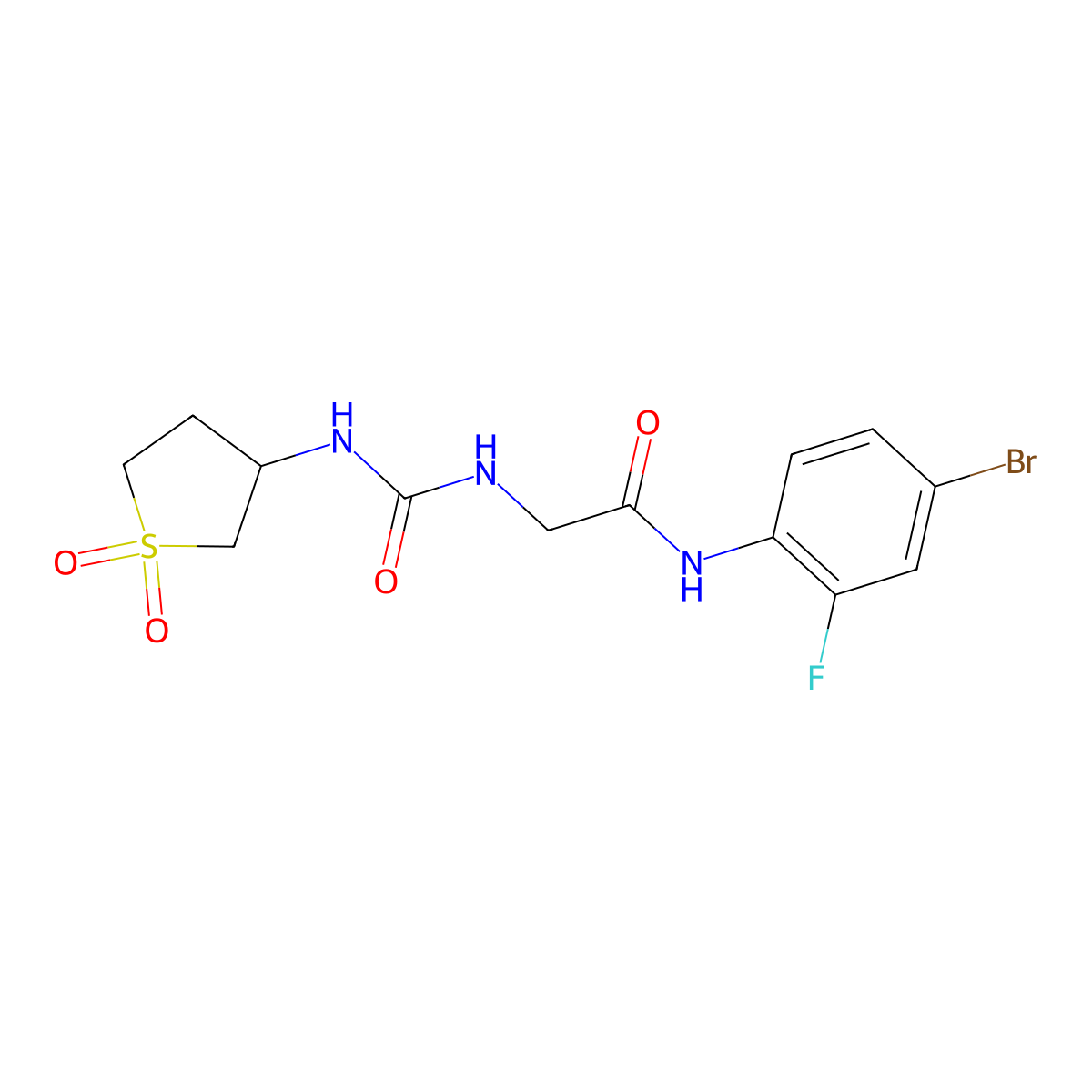 C13H15BrFN3O4S molecular structure, CAS 1190261-21-2