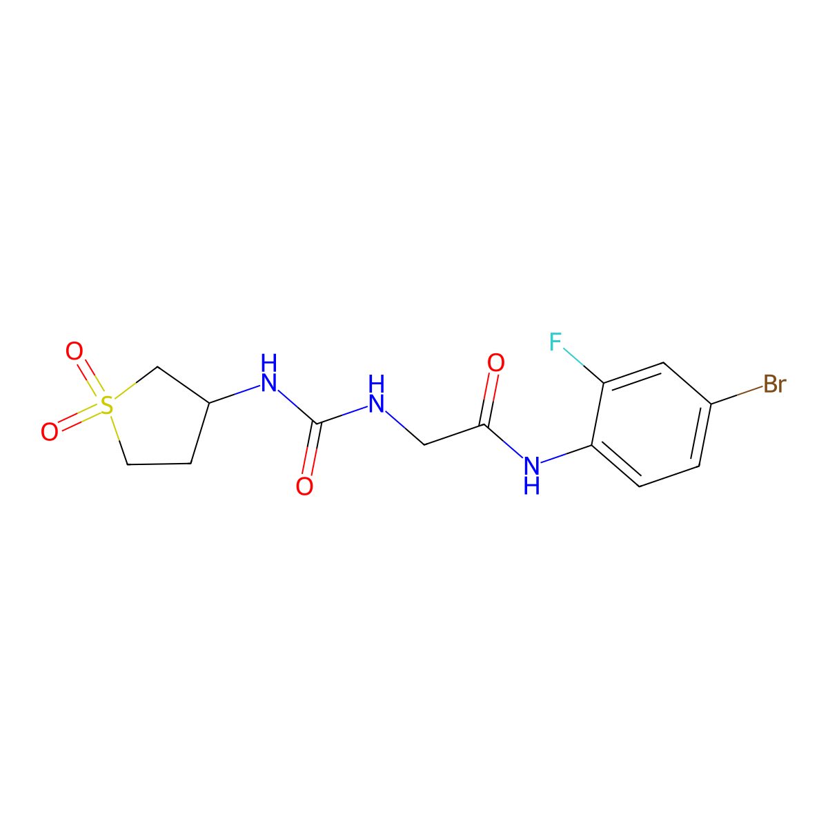 C13H15BrFN3O4S molecular structure, CAS 1190261-21-2