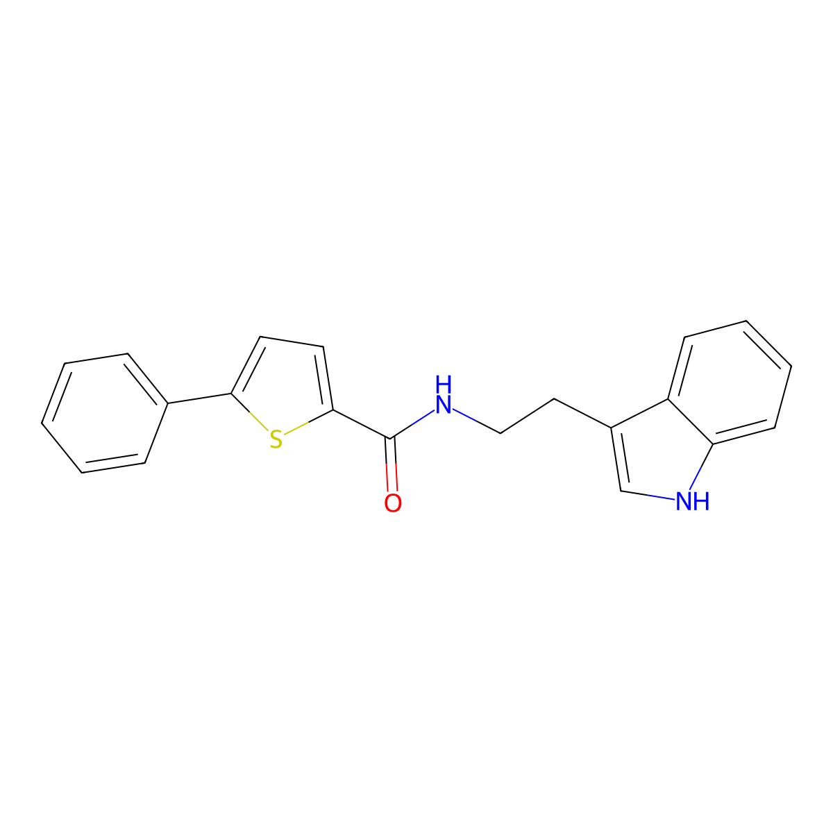 N-[2-(1H-indol-3-yl)ethyl]-5-phenyl-2-thiophenecarboxamide molecular structure, CAS 1190266-18-2