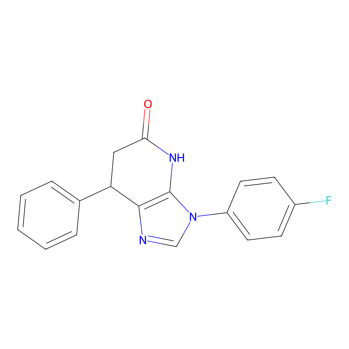 3-(4-fluorophenyl)-7-phenyl-6,7-dihydro-3H-imidazo[4,5-b]pyridin-5-ol molecular structure, CAS 1190267-57-2