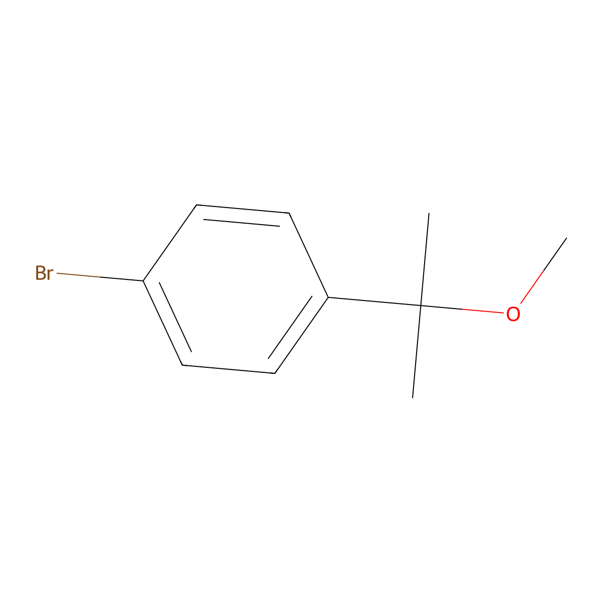 1-Bromo-4-(2-methoxypropan-2-yl)benzene molecular structure, CAS 119027-36-0