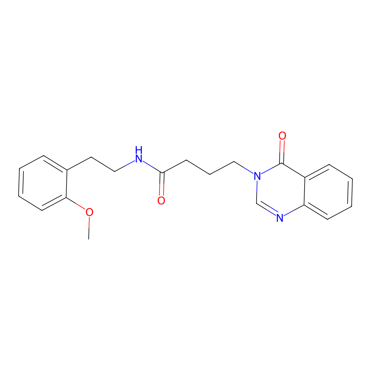 N-(2-methoxyphenethyl)-4-[4-oxo-3(4H)-quinazolinyl]butanamide molecular structure, CAS 1190275-37-6