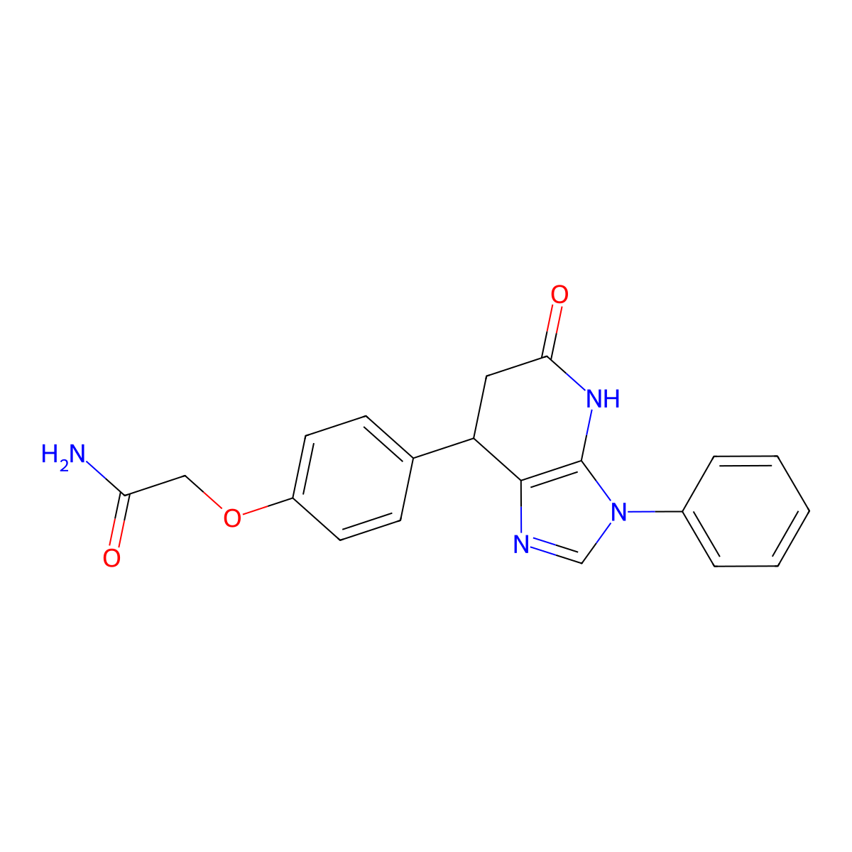 2-[4-(5-hydroxy-3-phenyl-6,7-dihydro-3H-imidazo[4,5-b]pyridin-7-yl)phenoxy]acetamide molecular structure, CAS 1190277-23-6