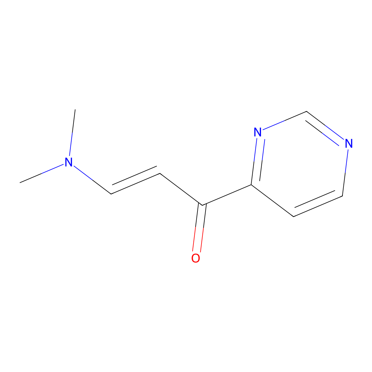 3-(Dimethylamino)-1-(pyrimidin-4-yl)prop-2-en-1-one molecular structure, CAS 1190280-82-0