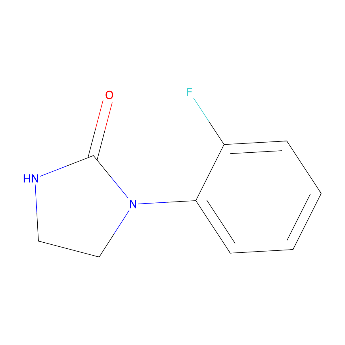 1-(2-Fluorophenyl)-imidazolidin-2-one molecular structure, CAS 1190281-65-2