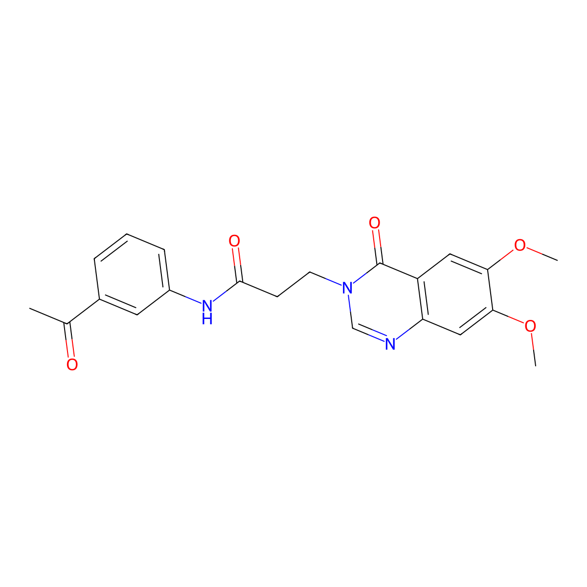 N-(3-acetylphenyl)-3-(6,7-dimethoxy-4-oxoquinazolin-3(4H)-yl)propanamide molecular structure, CAS 1190284-75-3