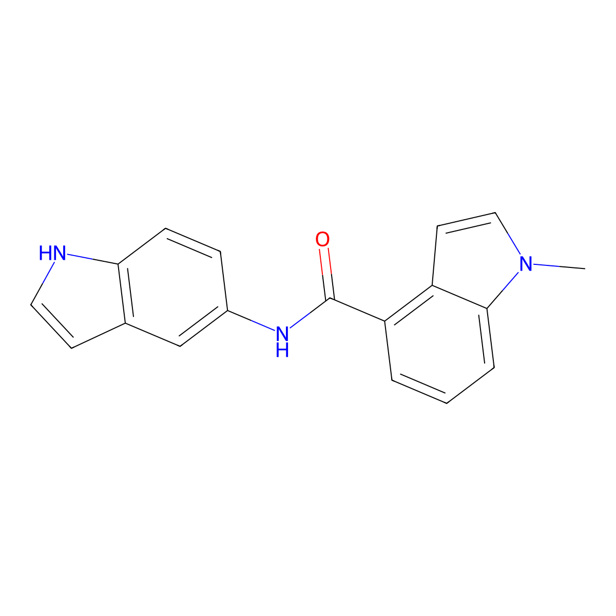 N-(1H-indol-5-yl)-1-methyl-1H-indole-4-carboxamide molecular structure, CAS 1190288-93-7