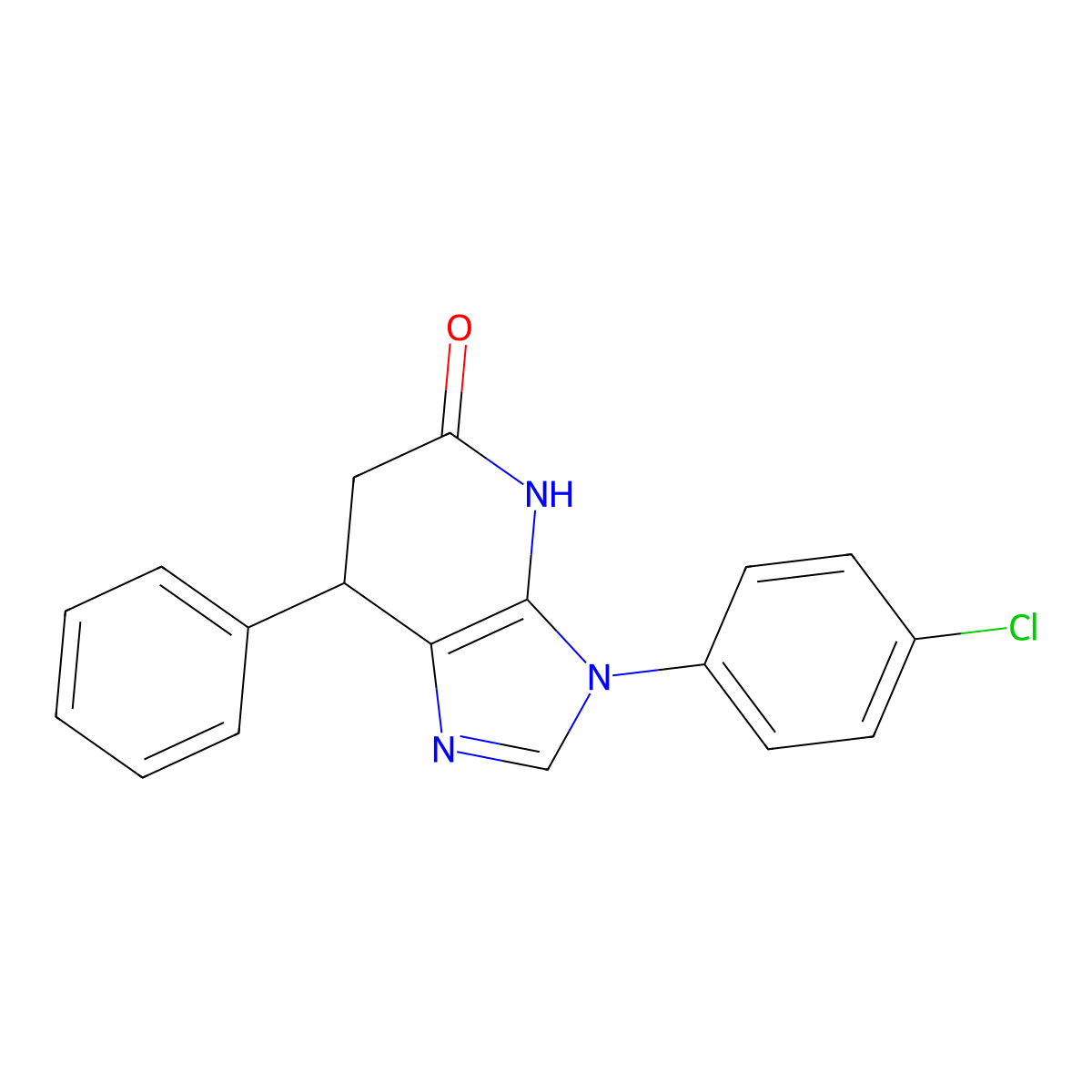 3-(4-chlorophenyl)-7-phenyl-6,7-dihydro-3H-imidazo[4,5-b]pyridin-5-ol molecular structure, CAS 1190296-70-8