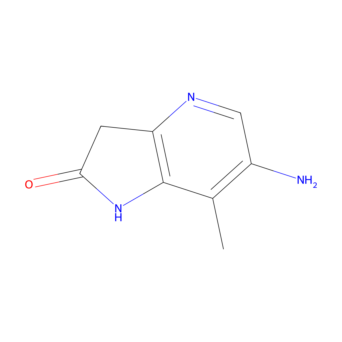 6-Amino-7-methyl-4-aza-2-oxindole molecular structure, CAS 1190309-78-4