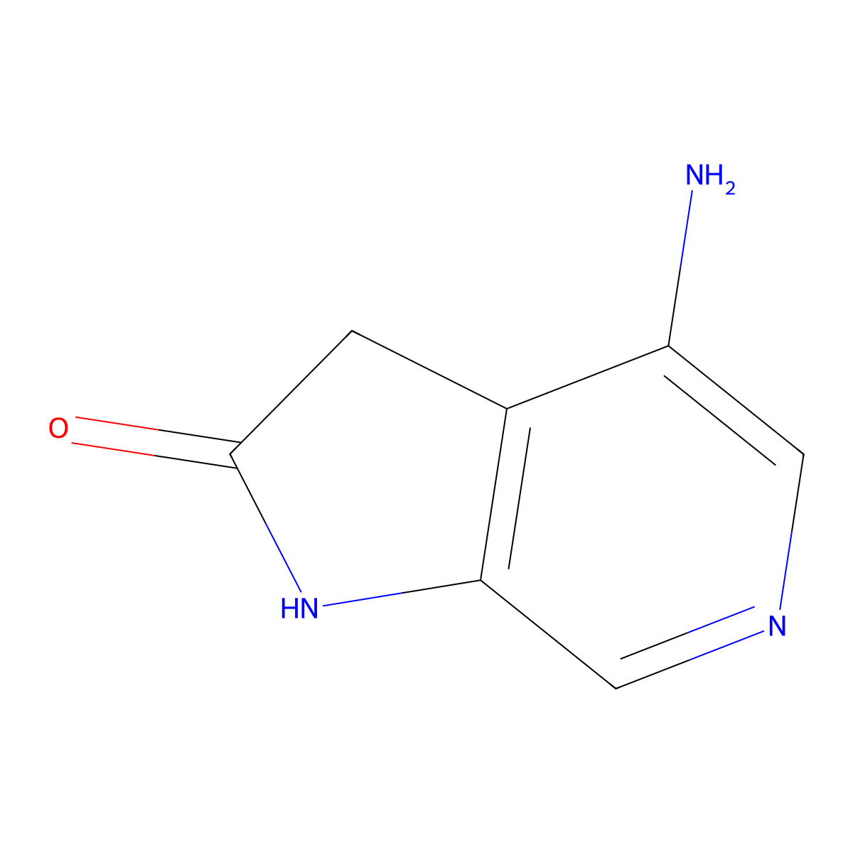 4-Amino-6-aza-2-oxindole molecular structure, CAS 1190310-01-0