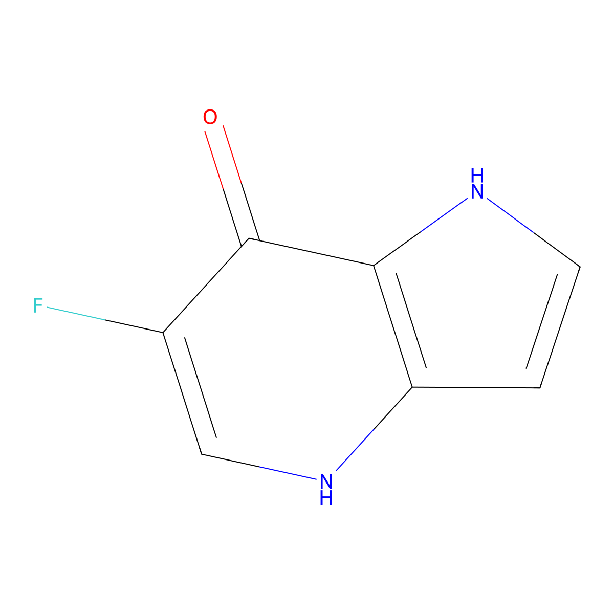 6-Fluoro-1H-pyrrolo[3,2-B]pyridin-7-OL molecular structure, CAS 1190310-32-7