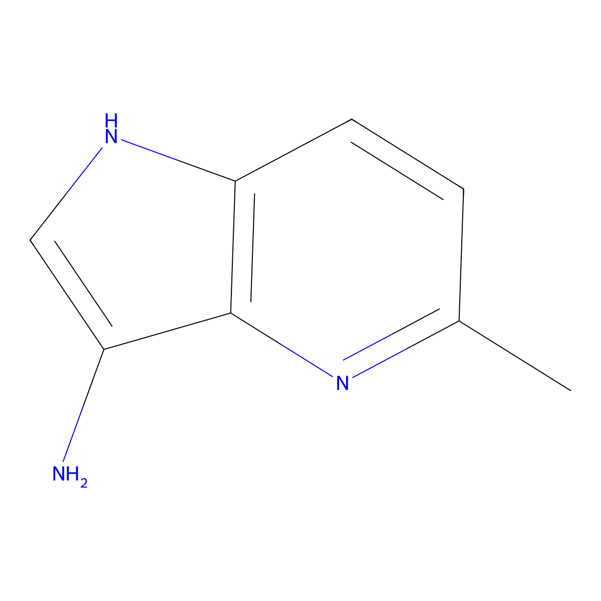 5-methyl-1H-pyrrolo[3,2-b]pyridin-3-amine molecular structure, CAS 1190310-46-3