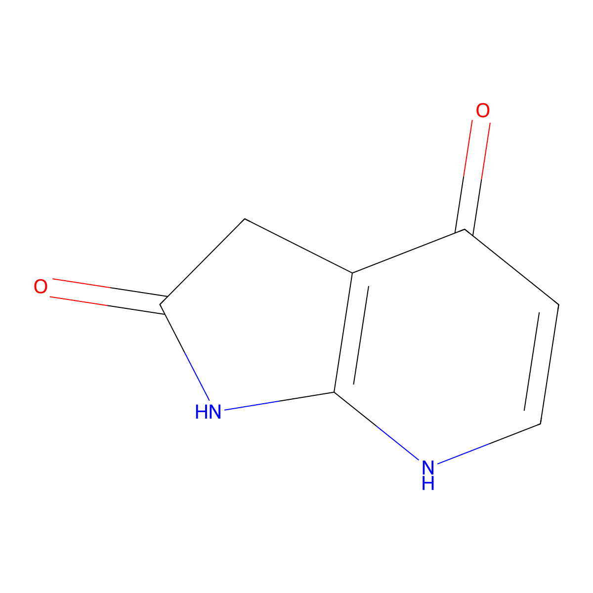 4-hydroxy-1H,2H,3H-pyrrolo[2,3-b]pyridin-2-one molecular structure, CAS 1190311-39-7