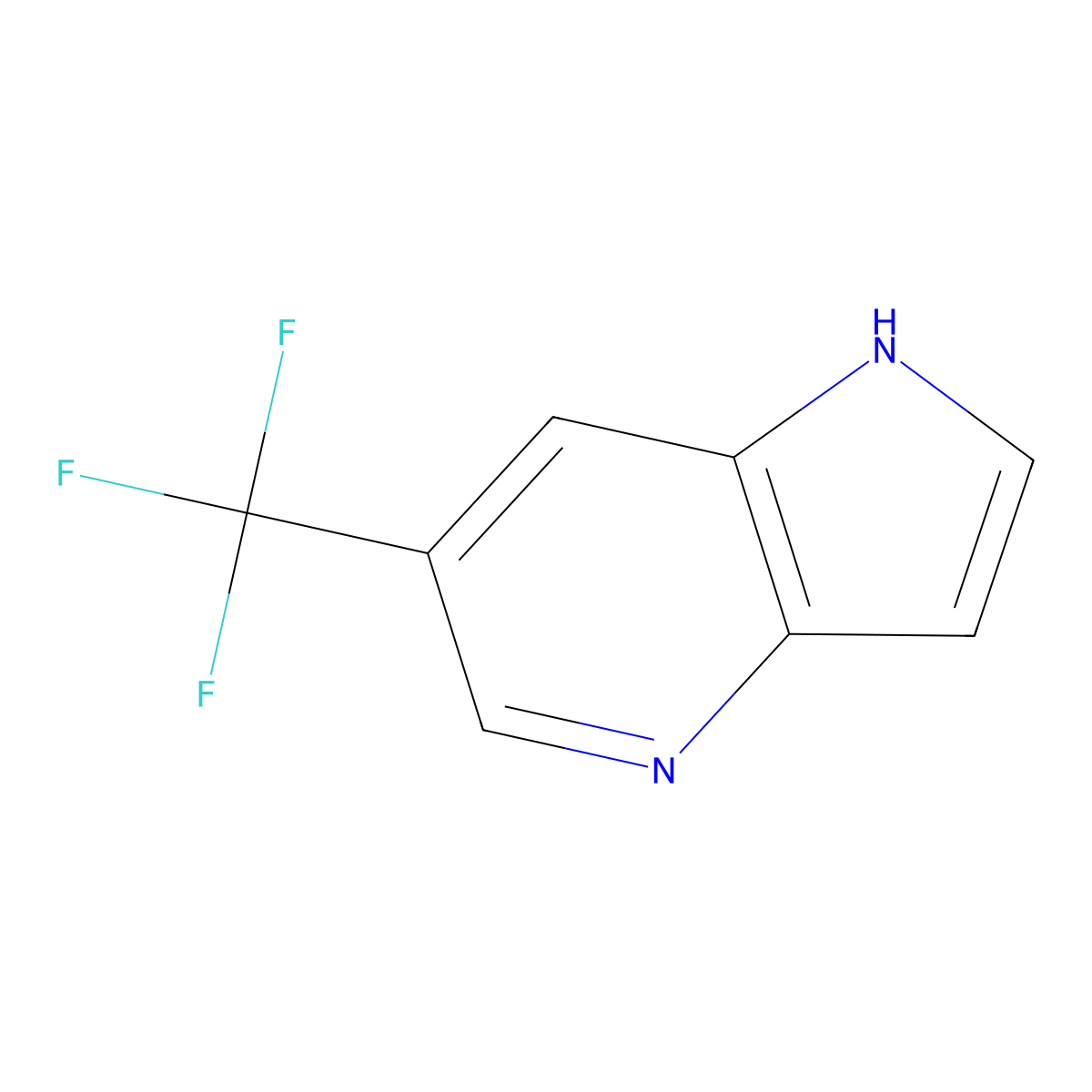 6-(trifluoromethyl)-1H-pyrrolo[3,2-b]pyridine molecular structure, CAS 1190311-44-4