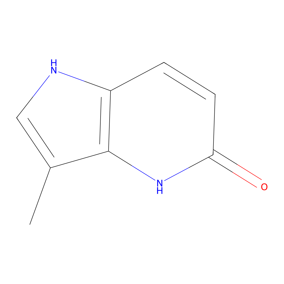 3-Methyl-1H-pyrrolo[3,2-b]pyridin-5-ol molecular structure, CAS 1190311-86-4