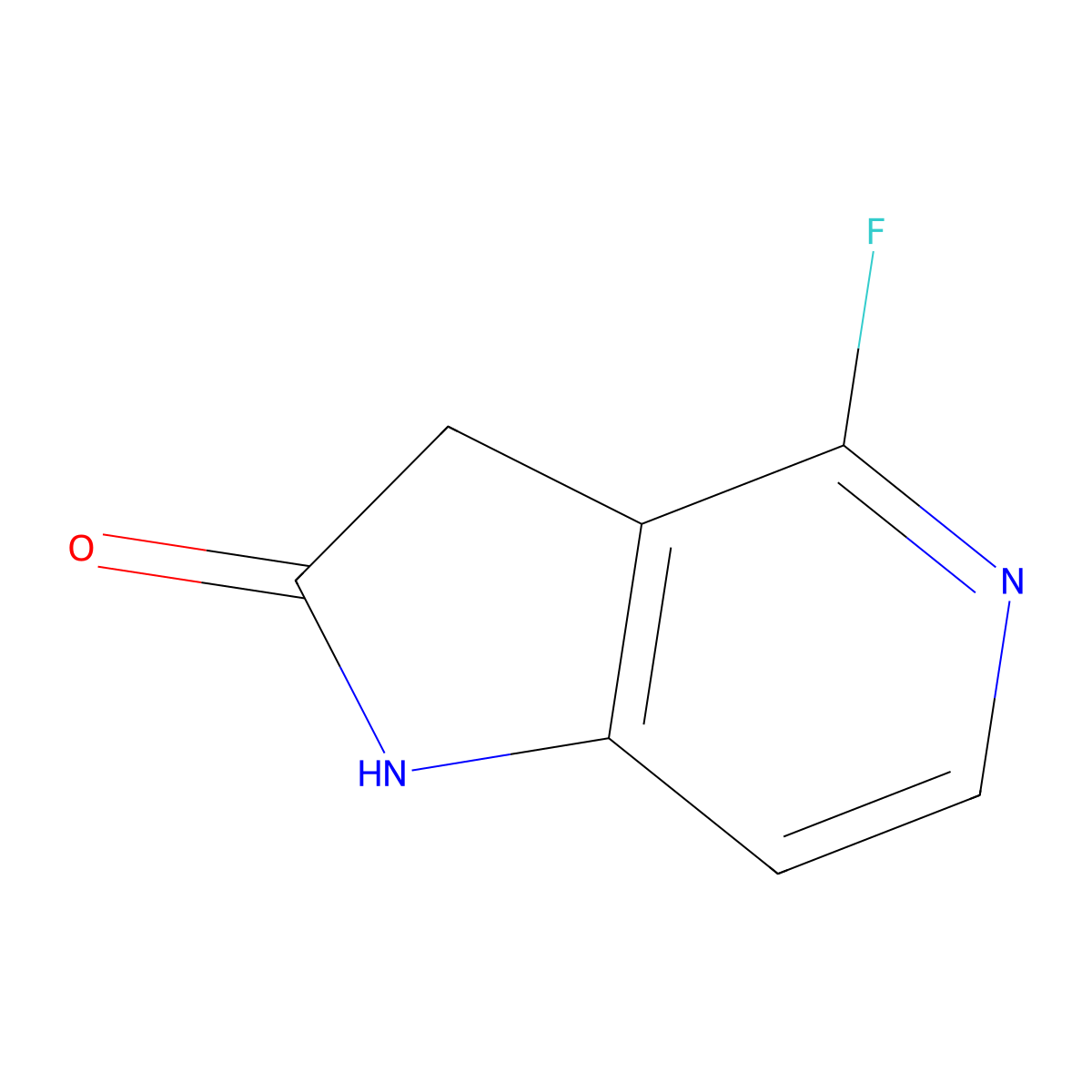 4-Fluoro-5-aza-2-oxindole molecular structure, CAS 1190312-66-3