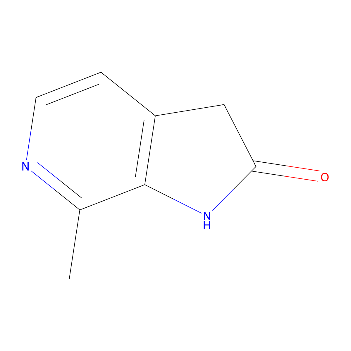 7-Methyl-6-aza-2-oxindole molecular structure, CAS 1190313-92-8