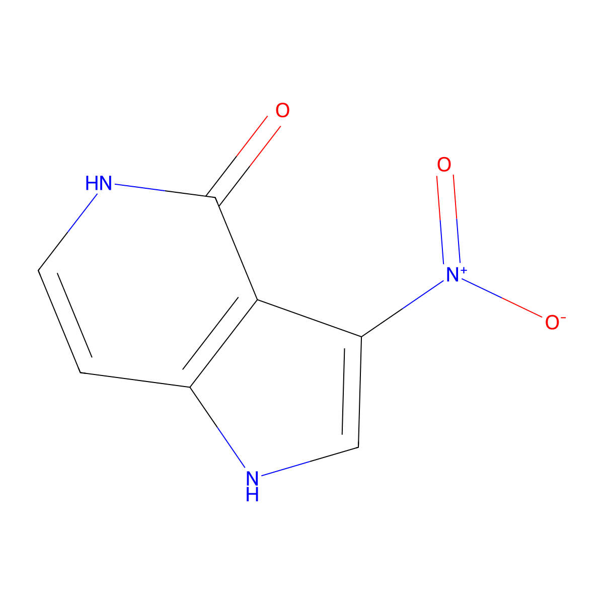 3-Nitro-1H-pyrrolo[3,2-c]pyridin-4-ol molecular structure, CAS 1190314-28-3