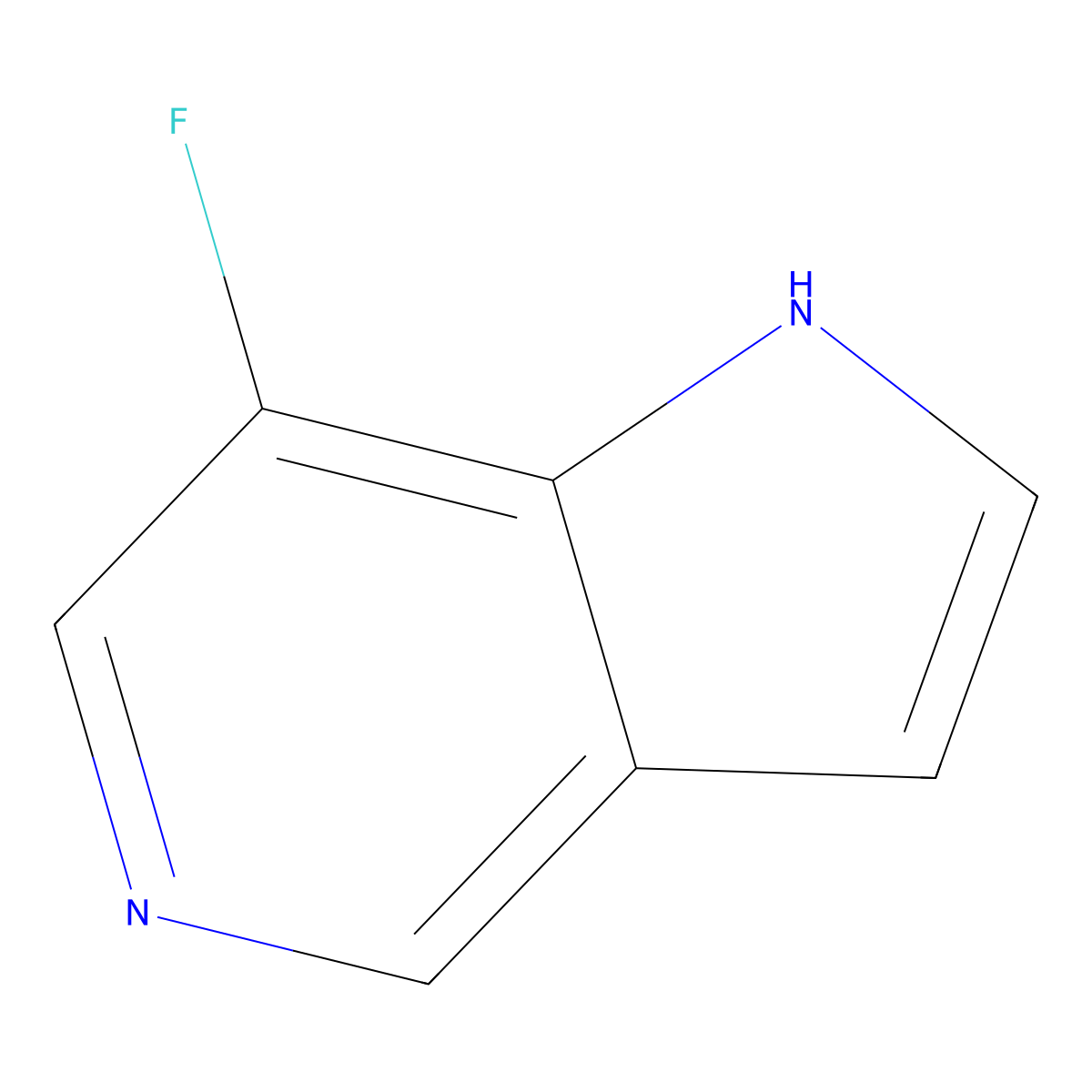 7-Fluoro-1H-pyrrolo[3,2-C]pyridine molecular structure, CAS 1190315-04-8